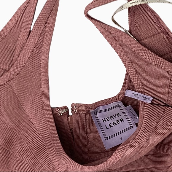 Herve Ledger NWT Verona Bandage Bodycon Dress in Azalia. Sz Small - Picture 3 of 9